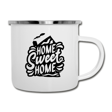 Einzug Emaille Tasse - Home Sweet Home