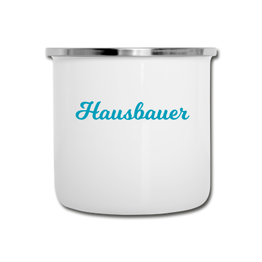 Einzug Emaille Tasse - Hausbauer - Geschenkidee für Bauherren - Geschenk