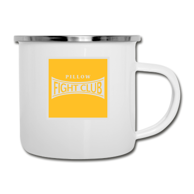 Einzug Emaille Tasse - Pillow Fight Club