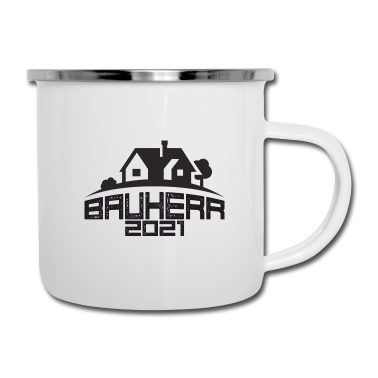 Einzug Emaille Tasse - Bauherr 2021