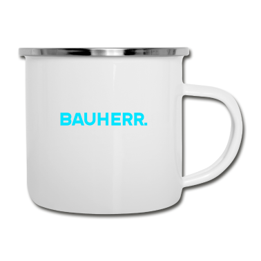 Einzug Emaille Tasse - Bauherr 2021 Ehemann Vater Bauherr Held Richtfest