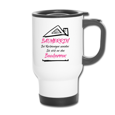 Einzug Thermobecher - Hausbau Bauherrin Rechnungen Bauherr Spruch