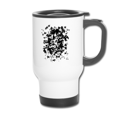 Einzug Thermobecher - Blätter