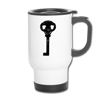 Einzug Thermobecher - Antik Vintage Retro Schlüssel Vektor Design