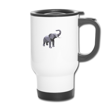 Einzug Thermobecher - Elefant 3D Grau