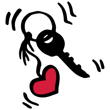 Motiv Schlüssel mit Herzanhänger / key with heart - Herz