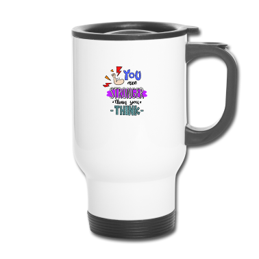 Einzug Thermobecher - Du bist härter als du denkst Geschenk Geschenkidee