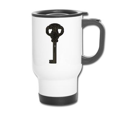 Einzug Thermobecher - Antik Vintage Retro Schlüssel Design