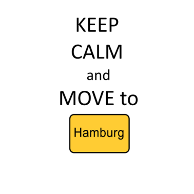 Motiv Keep calm and move to HAMBURG
