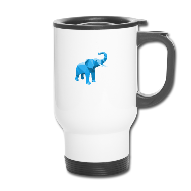 Einzug Thermobecher - Elefant 3D Blau