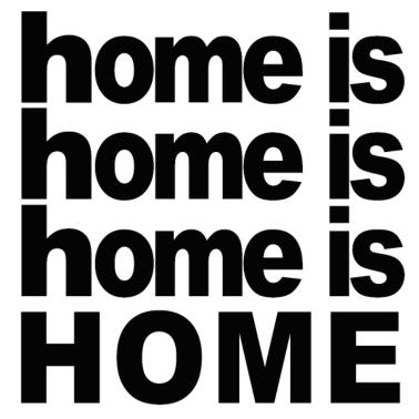 Motiv Home is home Zuhause Geschenk Umzug Einzug Heimat