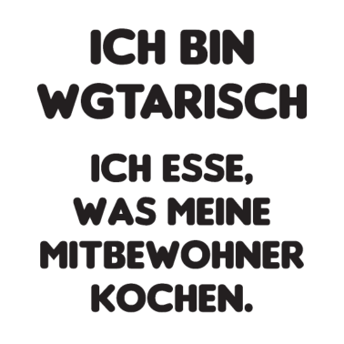 Motiv WG Vegetarisch Mitbewohner Geschenkidee Kochen