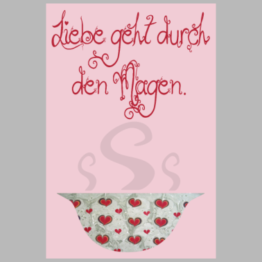 Motiv poster liebe geht durch den magen e 235