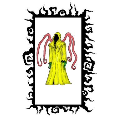 Motiv König in gelb 04 mit Rahmen