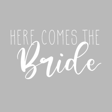 Motiv Here comes the bride