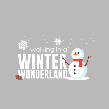 Motiv Wandern in einem Winterwunderland