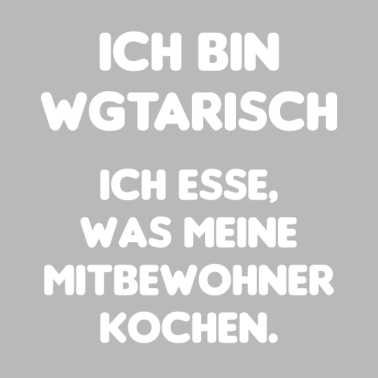 Motiv WG Vegetarisch Mitbewohner Geschenkidee Kochen
