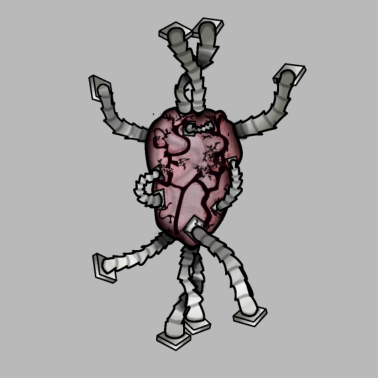 Motiv Herz-Maschine | Zukunft, Roboter & Biotechnologie