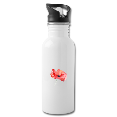 Einzug Trinkflasche - Mohn – ein Bote des Sommers