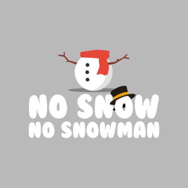Motiv Kein Schnee - kein Schneemann