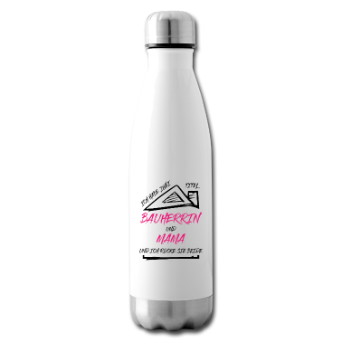 Einzug Trinkflasche - Bauherrin Mama Zwei Titel Lustiger Spruch