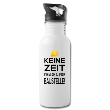 Einzug Trinkflasche - Baustelle Bauen Rohbau Bauherr Eigenheim Hauskauf