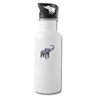 Einzug Trinkflasche - Elefant 3D Grau