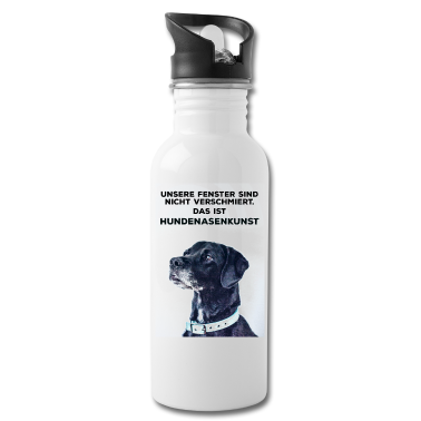 Einzug Trinkflasche - Witziger Hundespruch