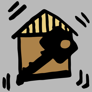 Motiv Hausbau Schlüssel / building a house - key - bau