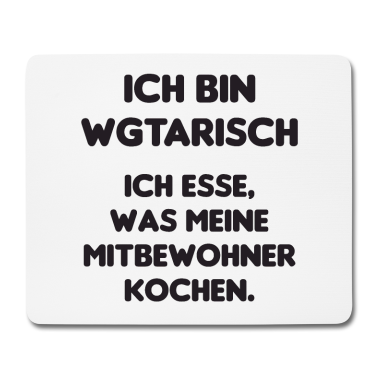 Einzug Mousepad - WG Vegetarisch Mitbewohner Geschenkidee Kochen