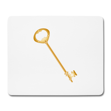 Einzug Mousepad - Zauberhafter goldfarbener antiker Schlüssel