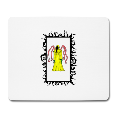 Einzug Mousepad - König in gelb 04 mit Rahmen