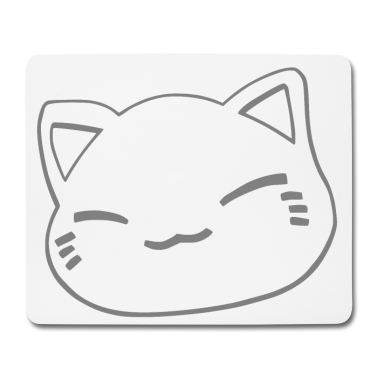 Einzug Mousepad - Nemuri Neko, Schlafende Katze, grau