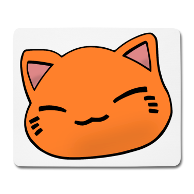 Einzug Mousepad - Nemuri Neko, Schlafende Katze, orange