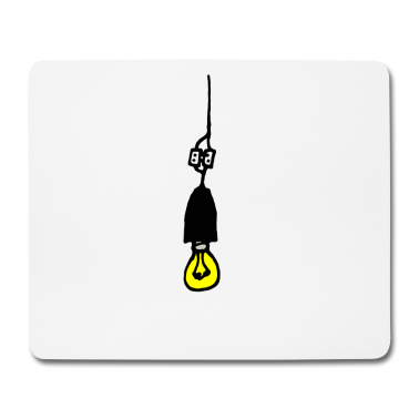 Einzug Mousepad - Glühbirne Fassung Geschenk