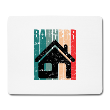Einzug Mousepad - Bauherr Hausbau Eigenheim Geschenk Vintage Spruch