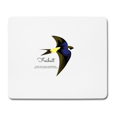 Einzug Mousepad - Schwalbe Freiheit Flügel ausbreiten Abenteuer