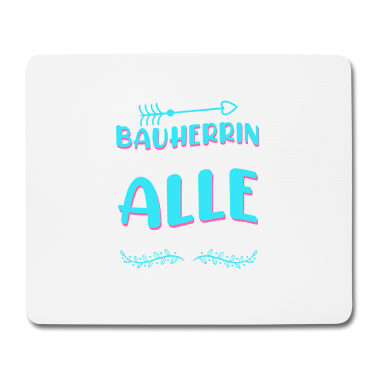 Einzug Mousepad - Bauherrin Asprechpartnerin für wichtige Fragen