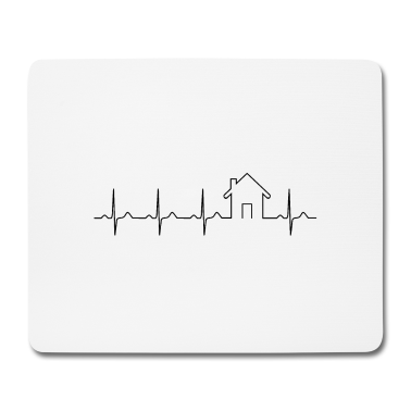 Einzug Mousepad - Hausbau Herzschlag Eigenheim Baustelle Bauherr