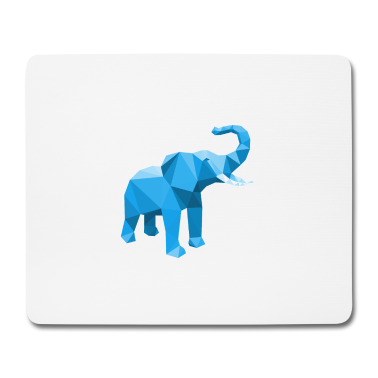 Einzug Mousepad - Elefant 3D Blau