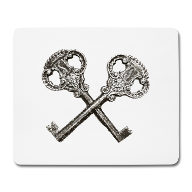 Einzug Mousepad - Antik Vintage Retro Schlüssel Wappen Design