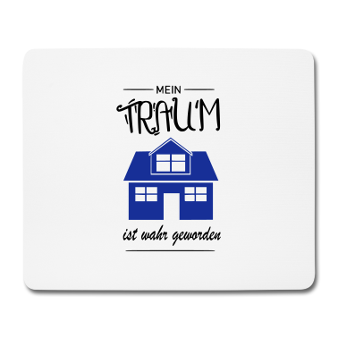 Einzug Mousepad - Mein Traumhaus Eigenheim Hausbau Bauherr Geschenk