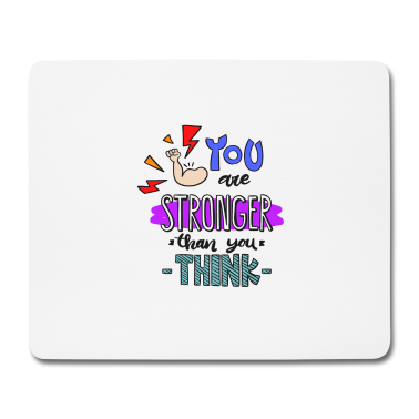 Einzug Mousepad - Du bist härter als du denkst Geschenk Geschenkidee