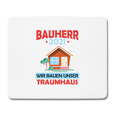 Einzug Mousepad - Eigenes Haus Geschenk Bauherr 2021 Männer Geschenk
