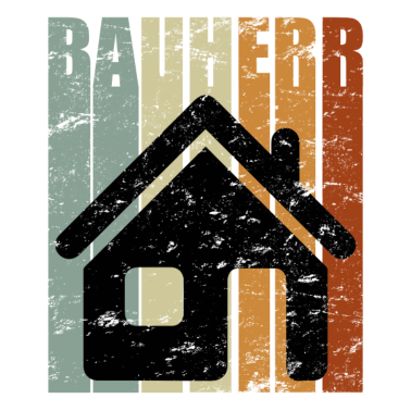 Motiv Vintage Hausbau Geschenk Bauherr Bauherrin Retro