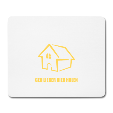 Einzug Mousepad - Bauherr 2021 Hausbauen Richtfest Baustellen Bier
