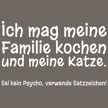 Motiv Ich mag meine Familie kochen