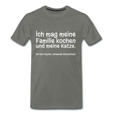 Kochen T-Shirt - Ich mag meine Familie kochen