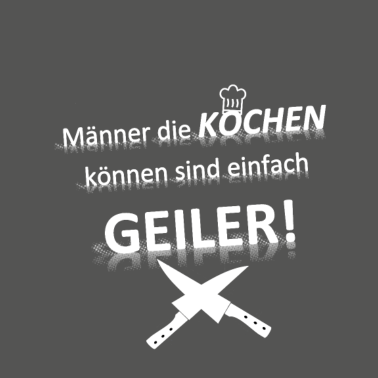 Motiv Maenner die kochen koennen white