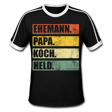 Kochen T-Shirt - Papa Ehemann Koch Held